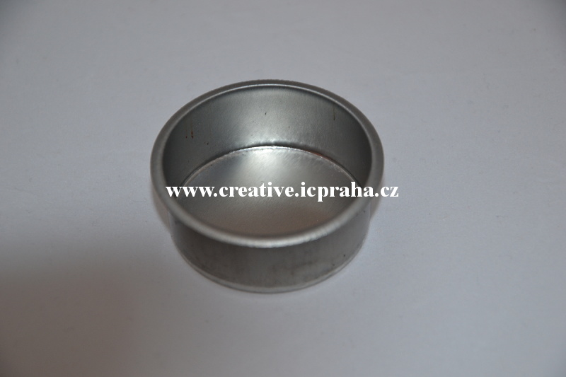miska kovová pro svíčky prům.4cm výška 1,7cm